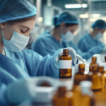 Women working in a cosmetics factory