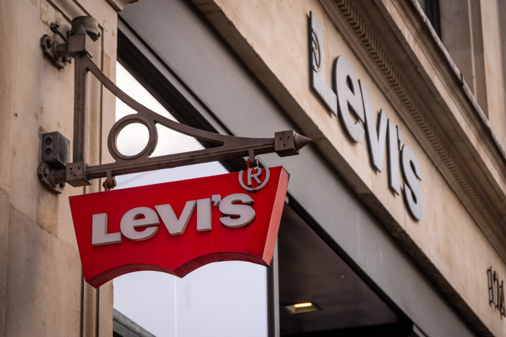 Levis store on Regent Street- American fashion brand.